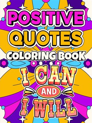 cover image of Positive Quotes Coloring Book